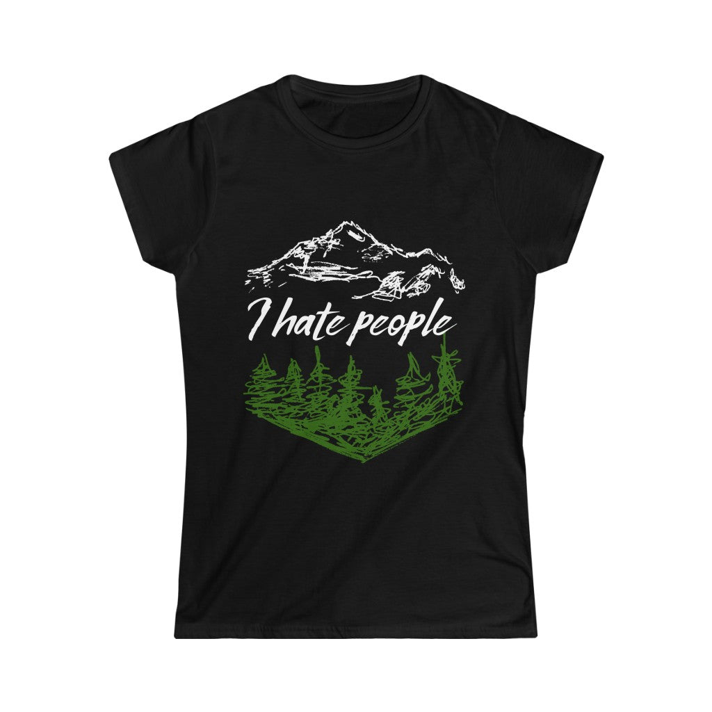 T-shirt à manches courtes - I hate people - Femme