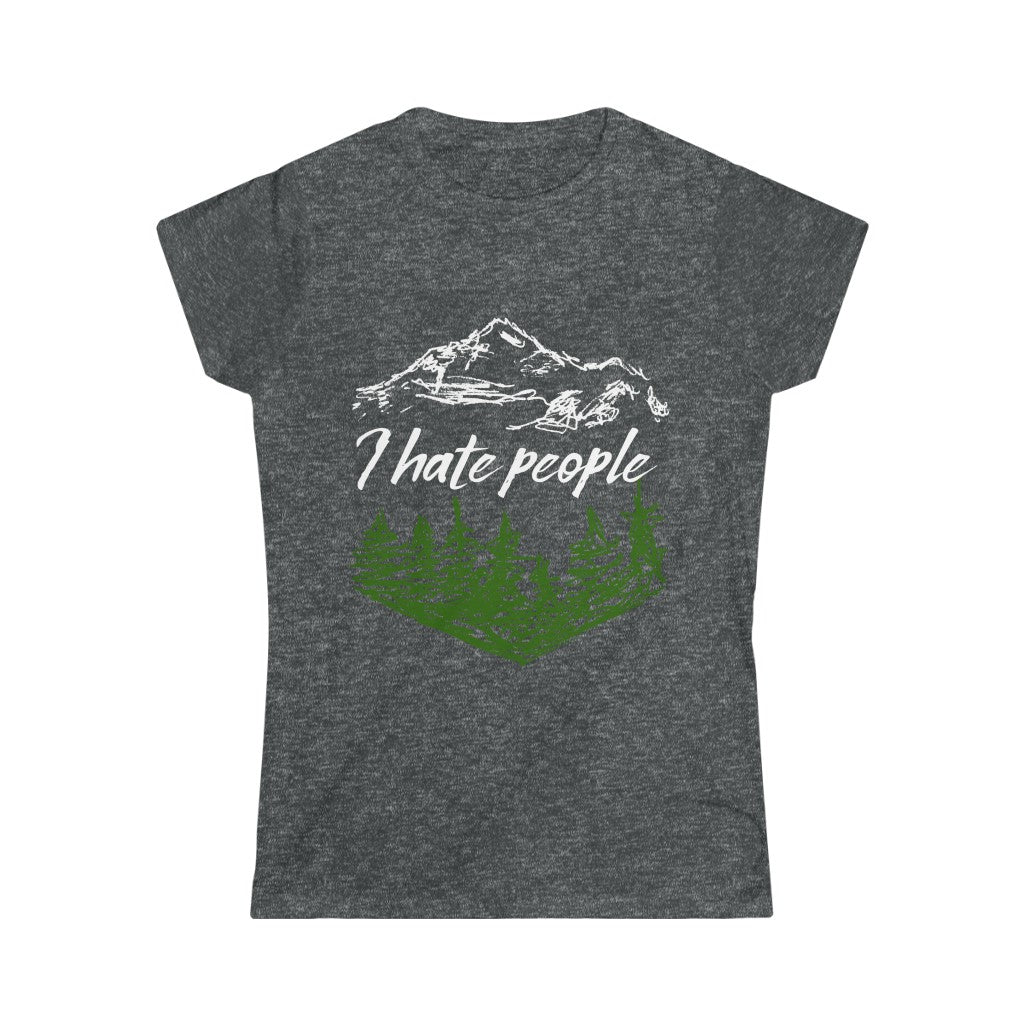 T-shirt à manches courtes - I hate people - Femme